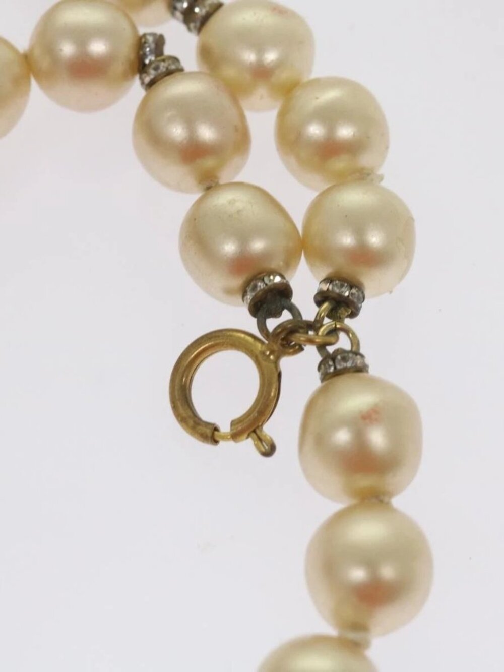 CHANEL Pearl Bracelet metal White CC - Picture 4 of 8